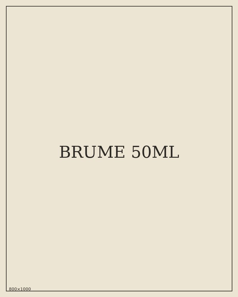 Flacon de Brume Matifiante d'Après-Rasage KOJÄ, 50 ml, verre recyclable